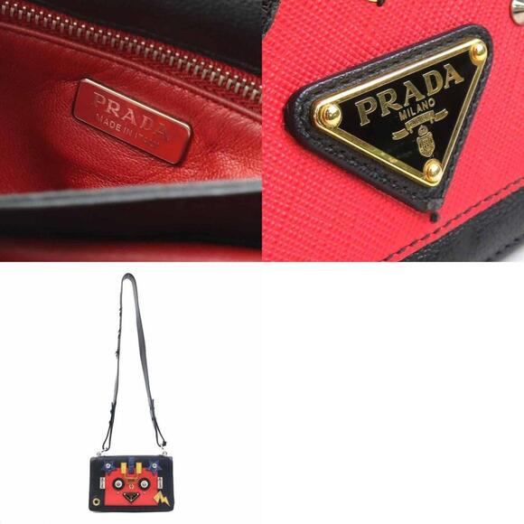 PRADA Black Leather Shoulder Bag - Picture 5 of 5